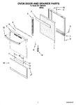 Diagram for 02 - Oven Door And Drawer Parts