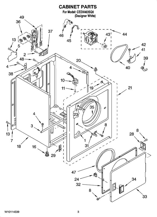 Diagram for CEDX463SQ0