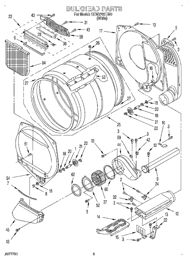 Diagram for CEW2760EW0