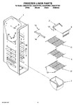 Diagram for 04 - Freezer Liner Parts