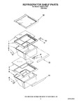 Diagram for 03 - Refrigerator Shelf Parts