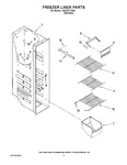 Diagram for 04 - Freezer Liner Parts