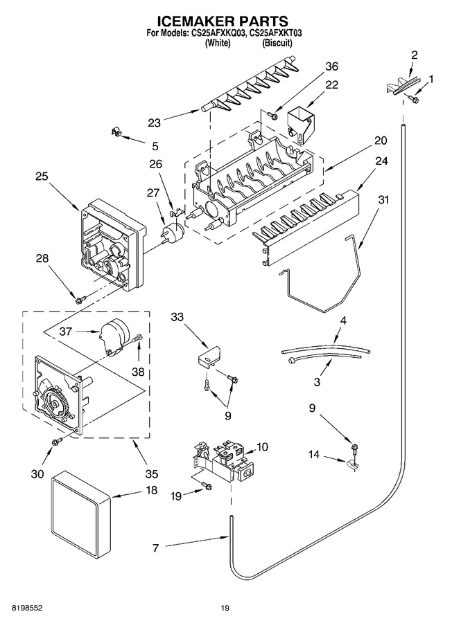 Diagram for CS25AFXKT03