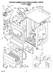 Diagram for 03 - Upper Cabinet And Front Panel Parts