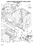 Diagram for 02 - Lower Cabinet And Front Panel Parts