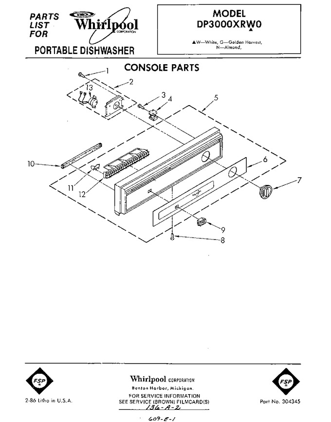 Diagram for DP3000XRN0