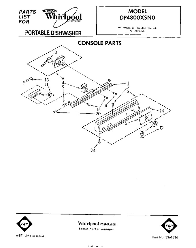 Diagram for DP4800XSN0