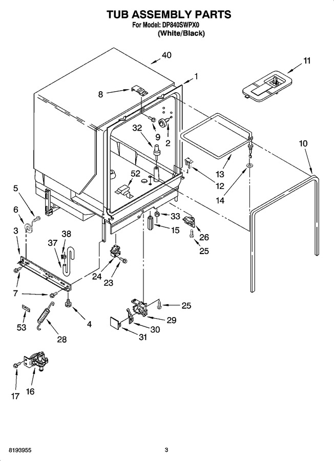 Diagram for DP840SWPX0