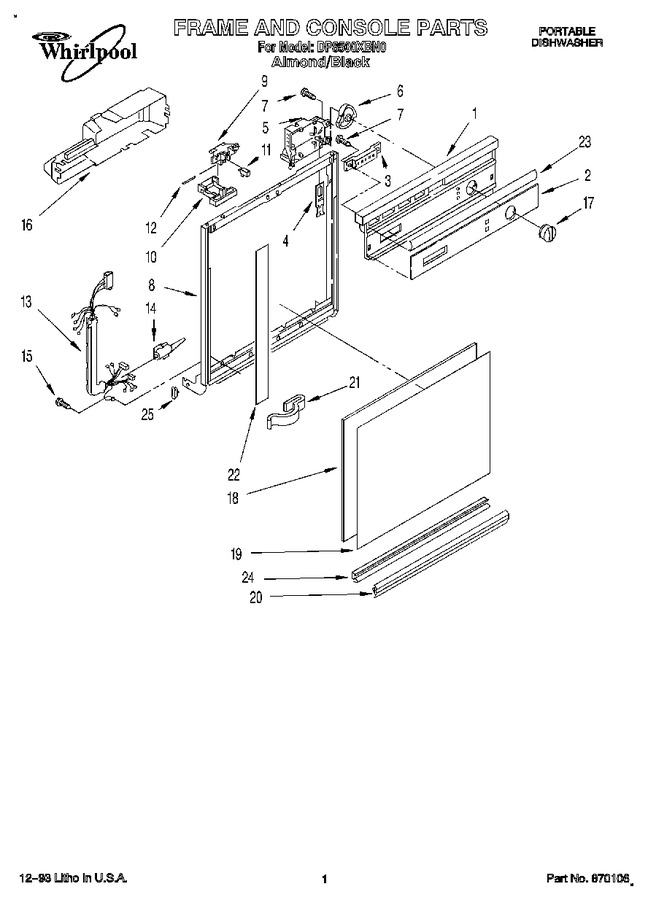 Diagram for DP8500XBN0