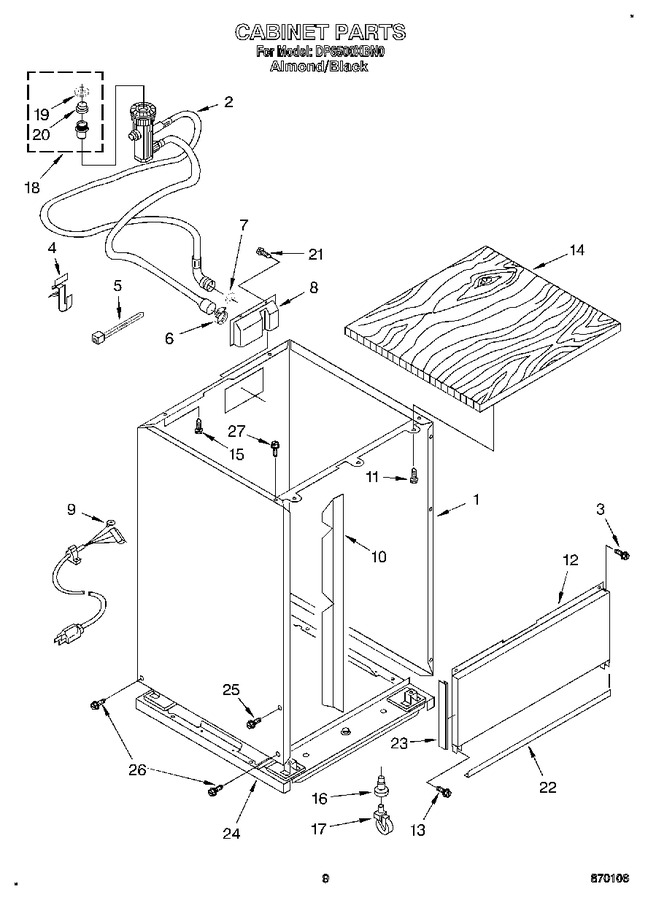 Diagram for DP8500XBN0