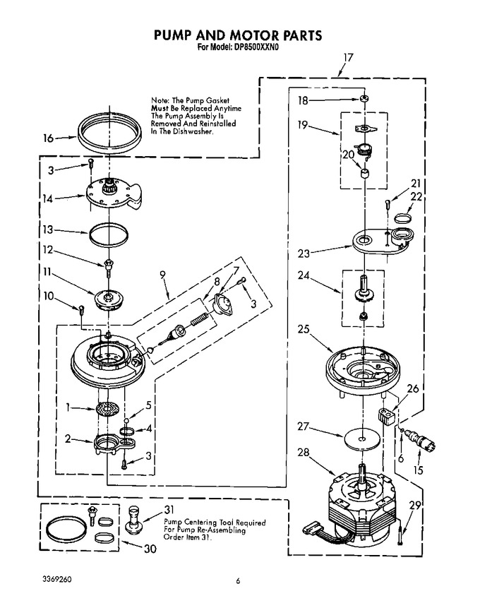 Diagram for DP8500XXN0