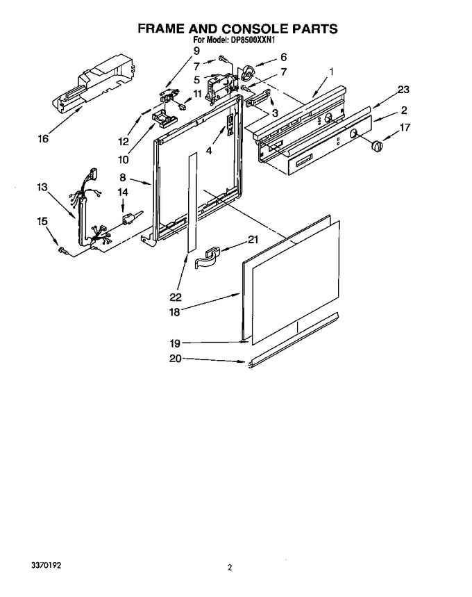 Diagram for DP8500XXN1