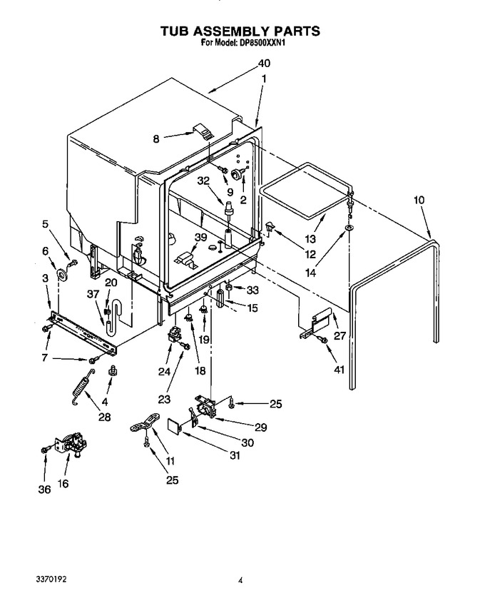Diagram for DP8500XXN1