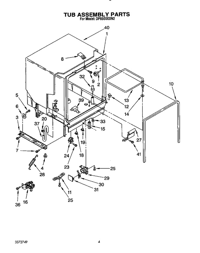 Diagram for DP8500XXN2