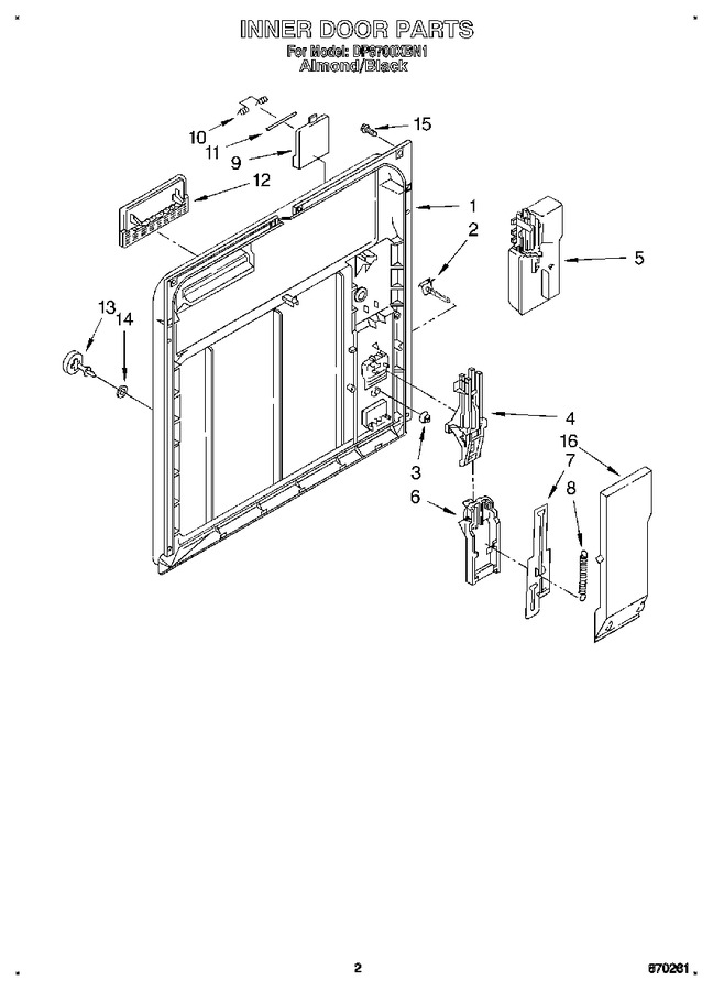 Diagram for DP8700XBN1