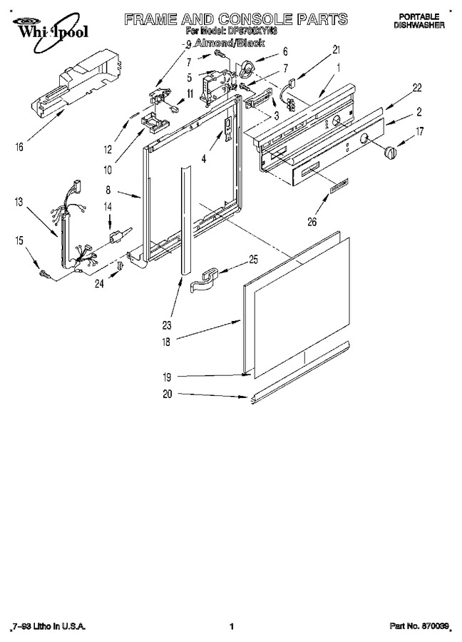 Diagram for DP8700XYN3