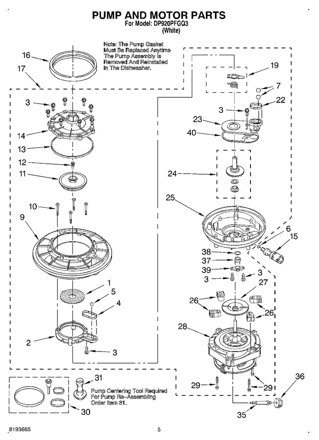 Diagram for DP920PFGQ3