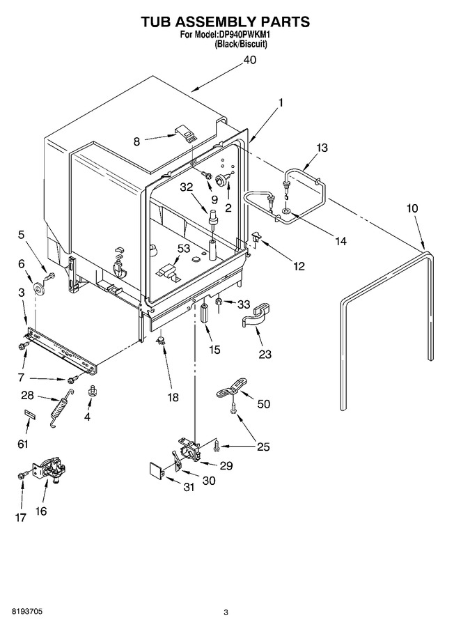 Diagram for DP940PWKM1