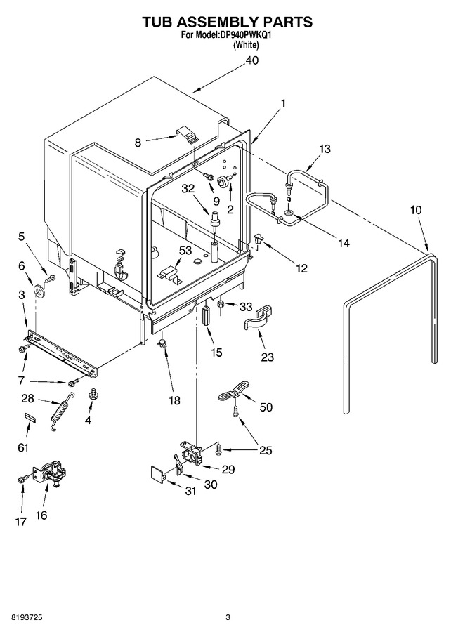 Diagram for DP940PWKQ1