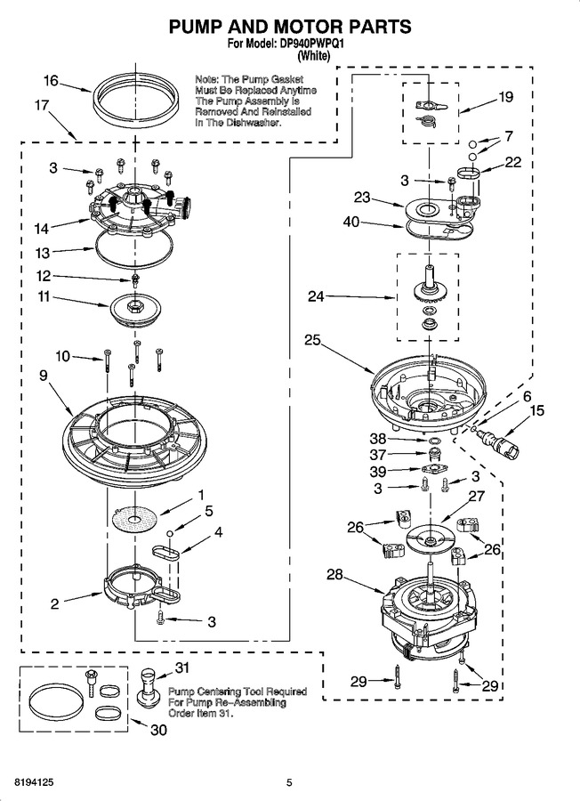 Diagram for DP940PWPQ1