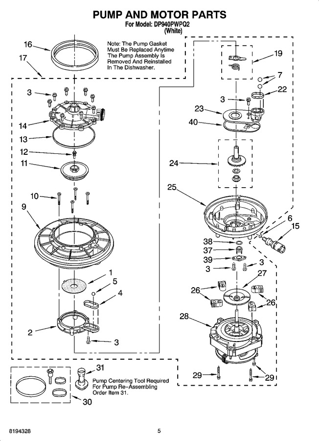 Diagram for DP940PWPQ2