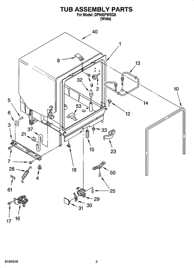 Diagram for DP940PWSQ0