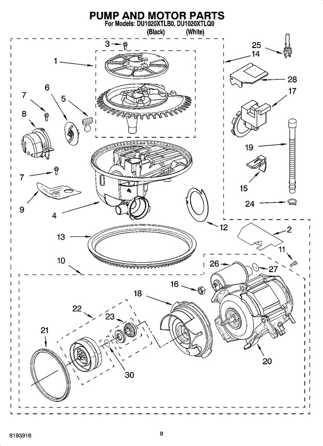 Diagram for DU1020XTLQ0