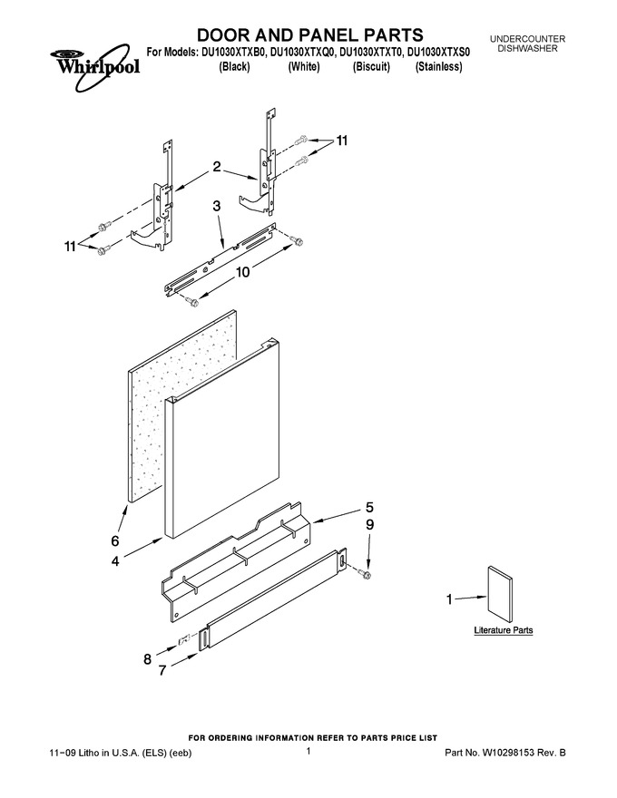 Diagram for DU1030XTXQ0