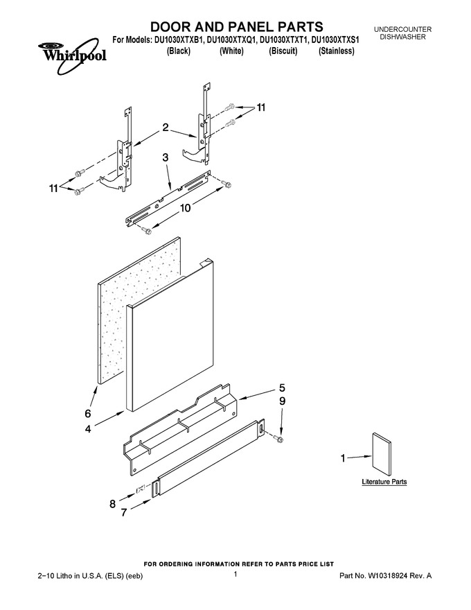 Diagram for DU1030XTXB1
