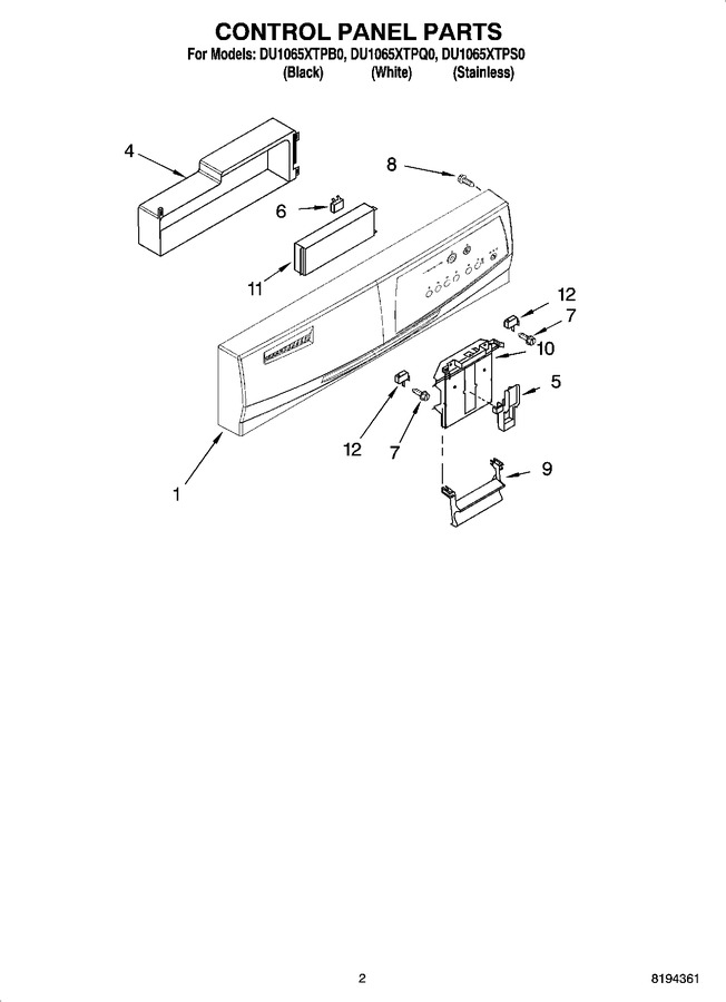 Diagram for DU1065XTPS0