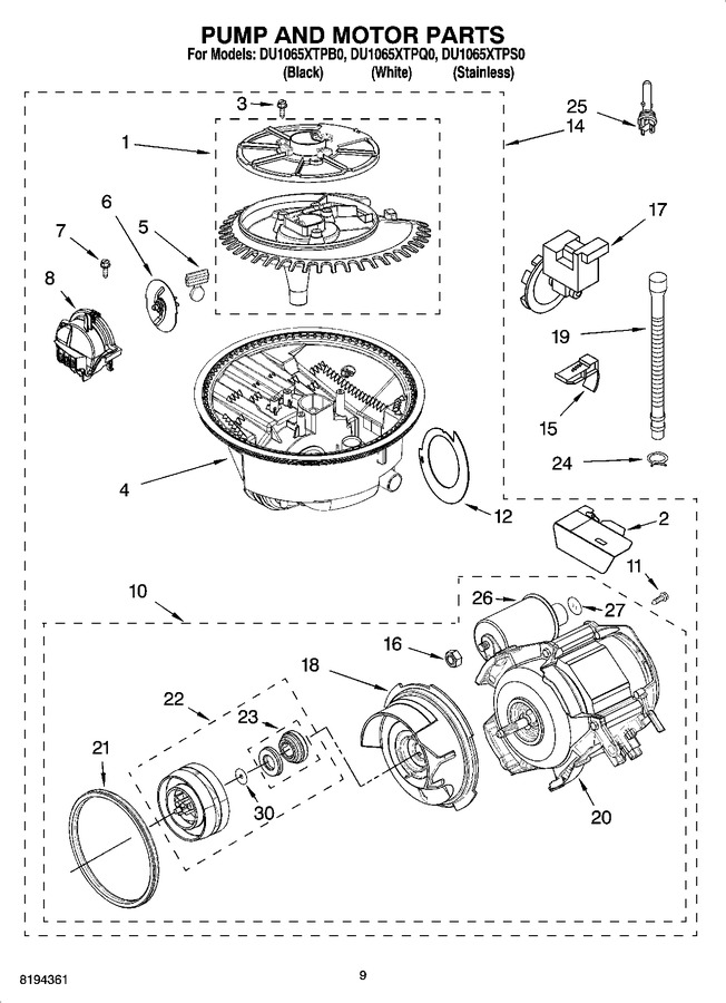 Diagram for DU1065XTPQ0