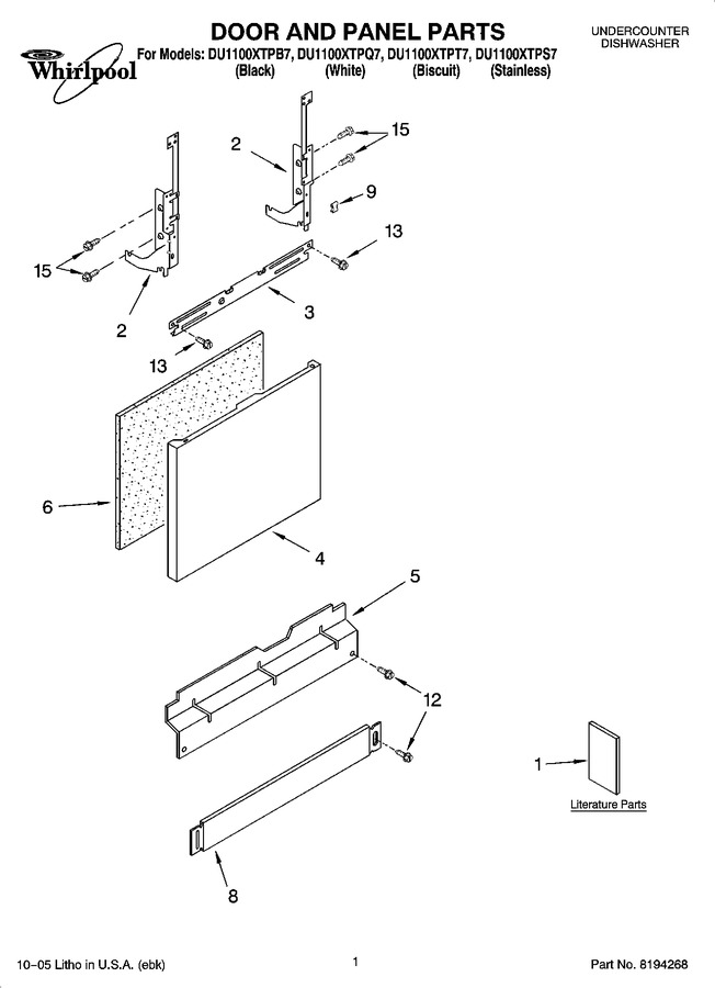 Diagram for DU1100XTPB7