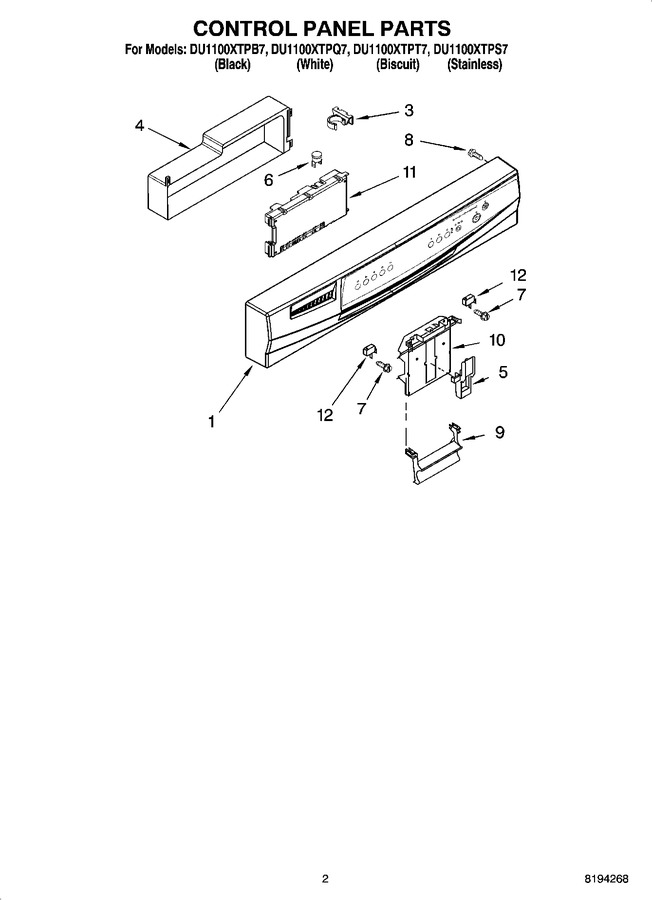 Diagram for DU1100XTPB7