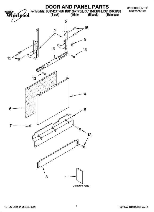 Diagram for DU1100XTPB8