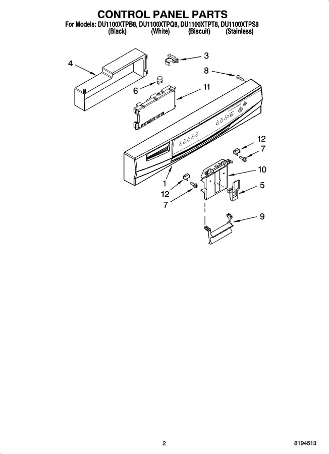 Diagram for DU1100XTPB8