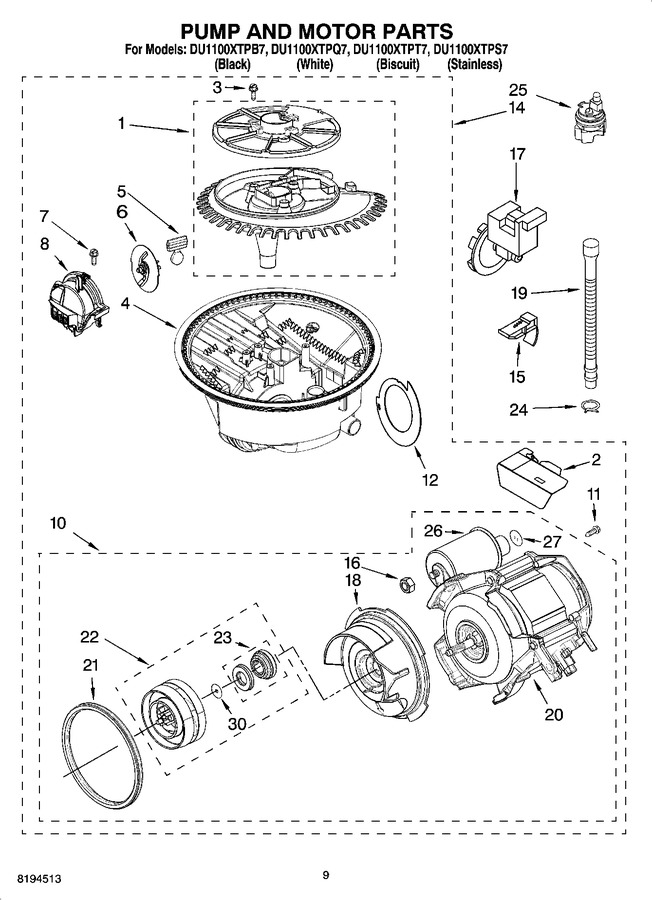 Diagram for DU1100XTPS8