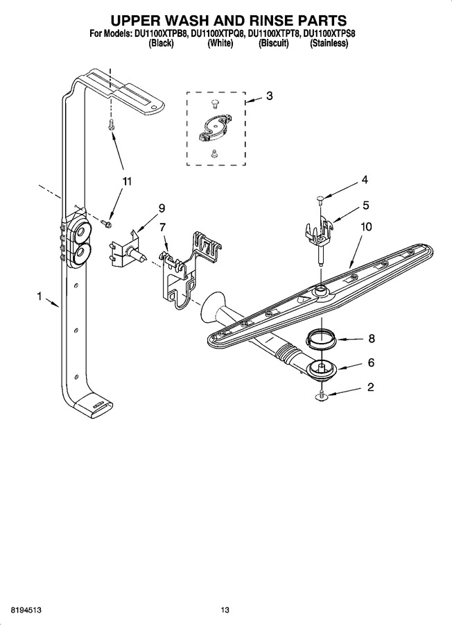Diagram for DU1100XTPB8