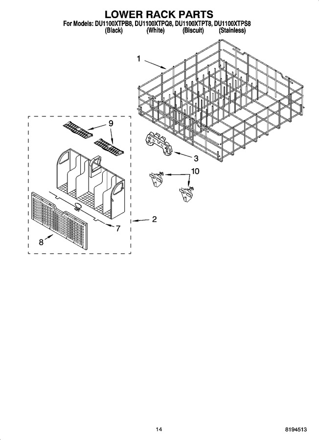 Diagram for DU1100XTPB8