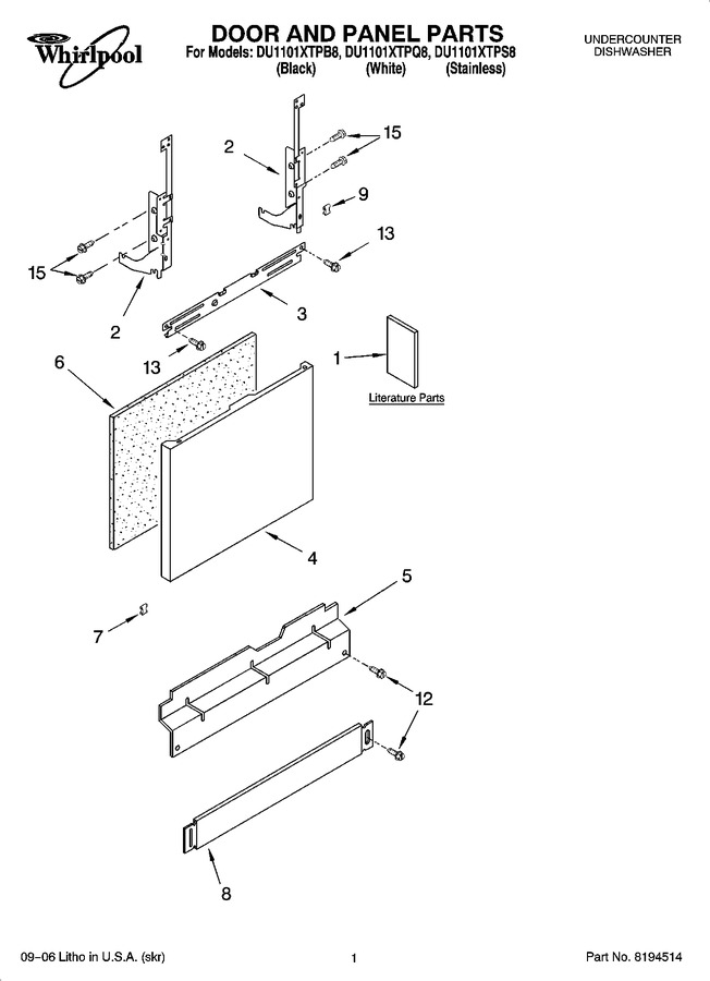 Diagram for DU1101XTPB8