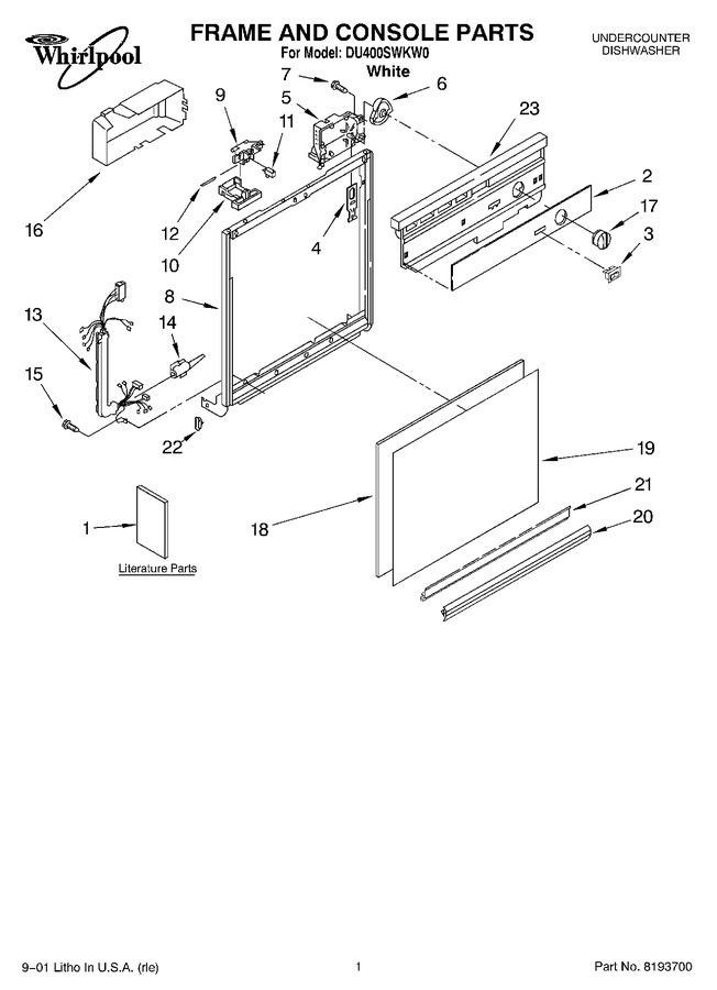 Diagram for DU400SWKW0