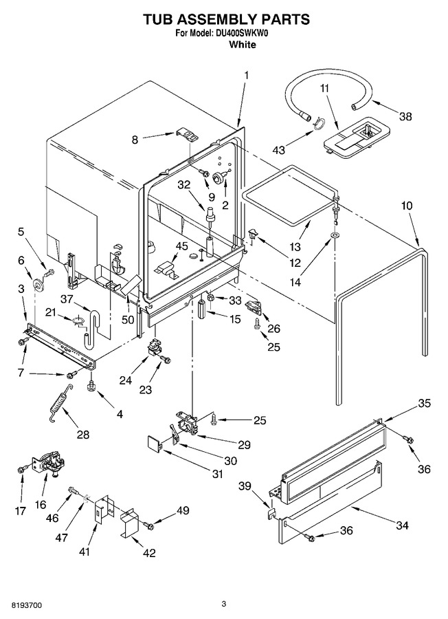 Diagram for DU400SWKW0