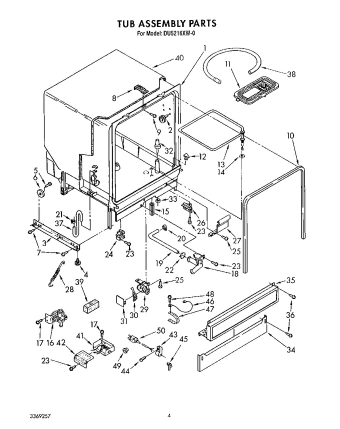 Diagram for DU5216XW0