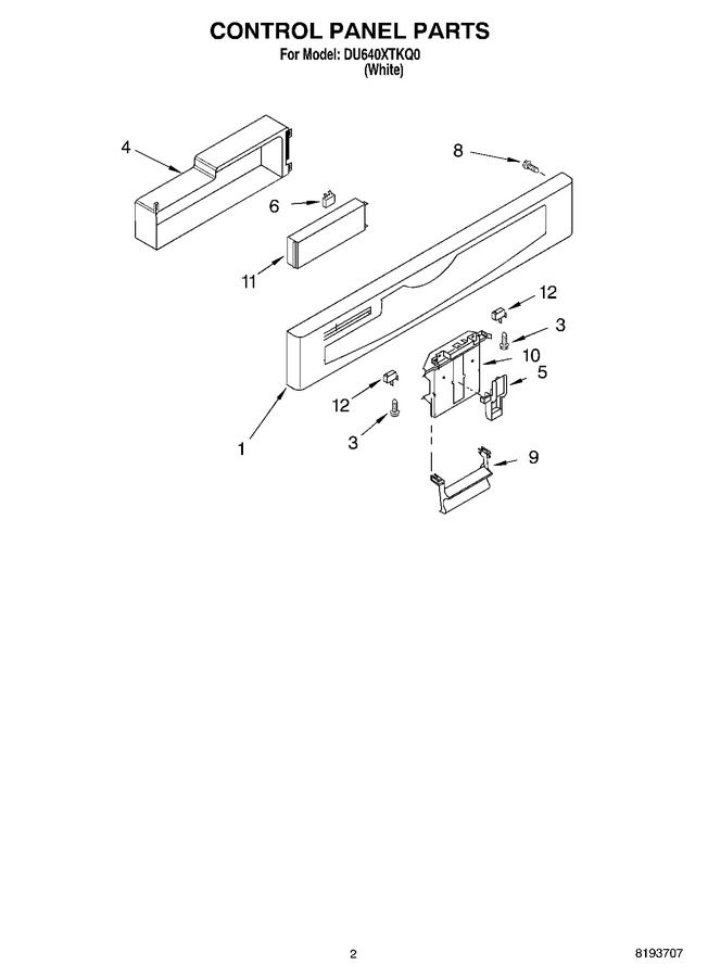 Diagram for DU640XTKQ0