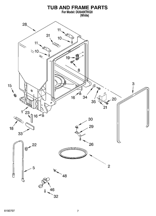 Diagram for DU640XTKQ0