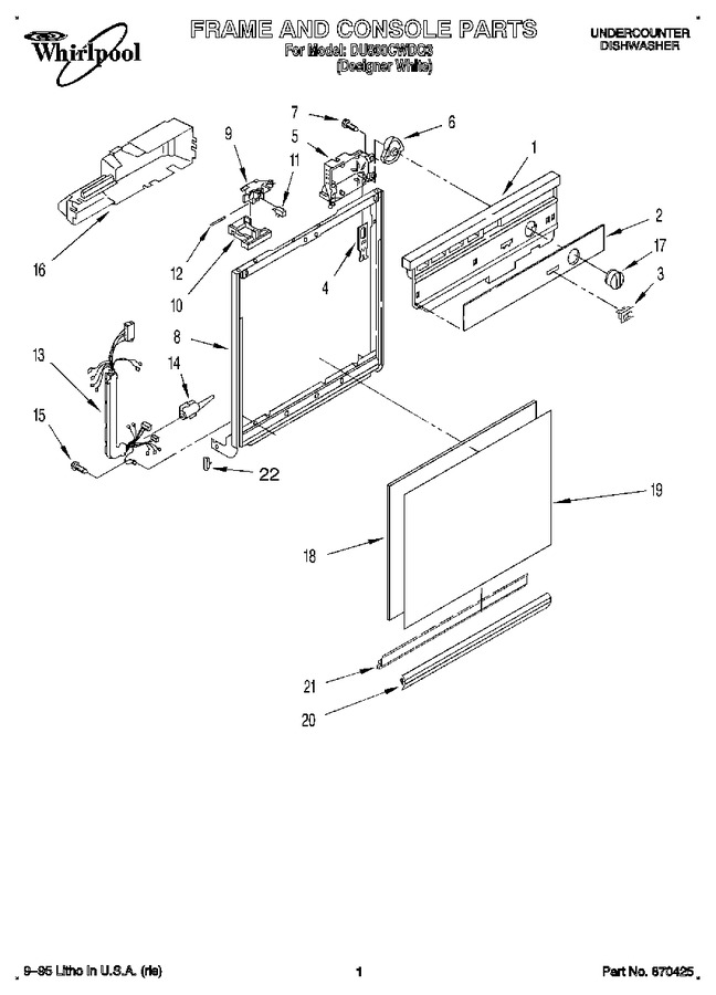 Diagram for DU800CWDQ3