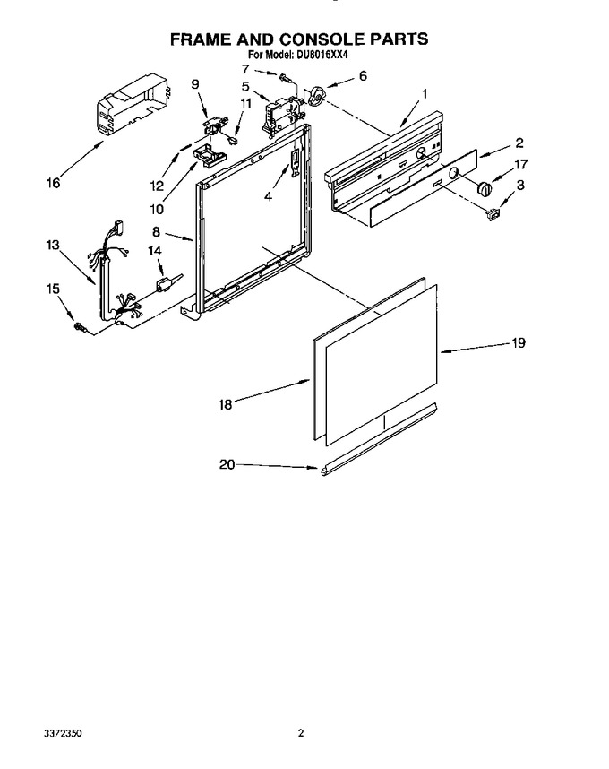 Diagram for DU8016XX4
