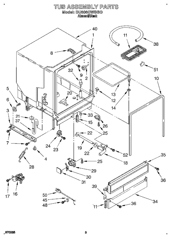 Diagram for DU806CWDB0