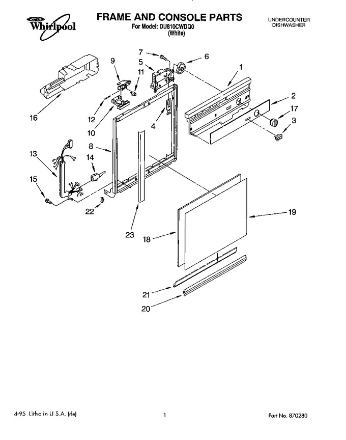 Diagram for DU810CWDQ0