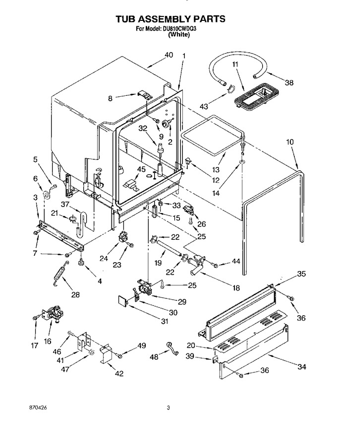 Diagram for DU810CWDQ3