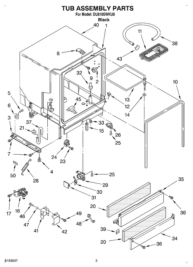 Diagram for DU810SWKU0